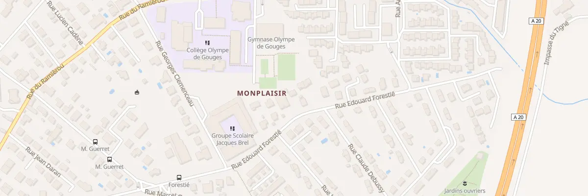 Plan du 1213 Rue Édouard Forestié à Montauban