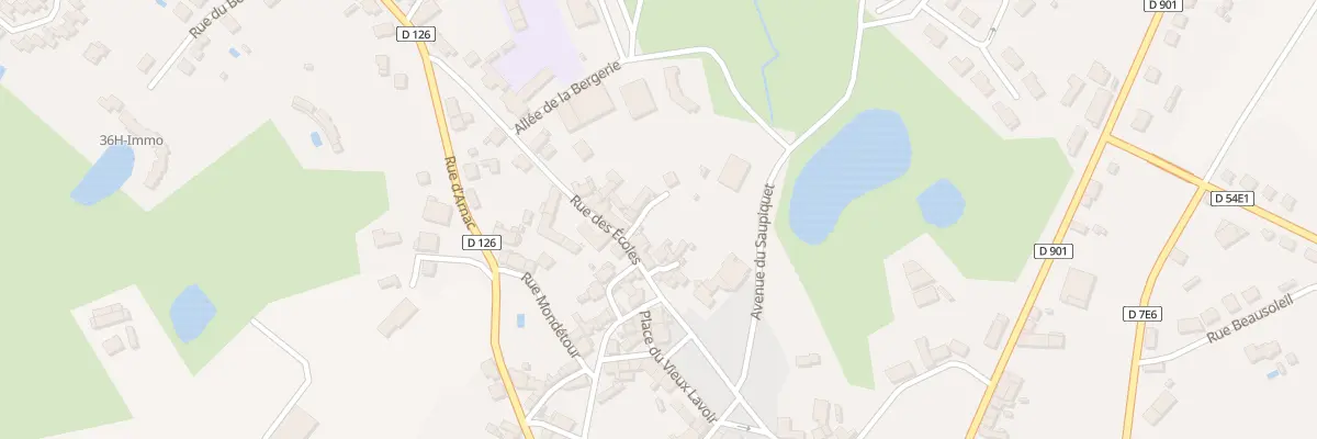 Plan du 24 Rue des Ecoles à Arnac-Pompadour