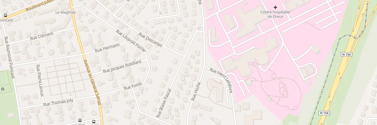 Plan du 1 Rue Blaise Pascal à Dreux