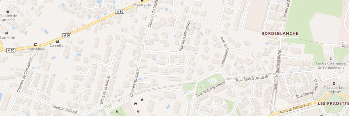 Plan du 4 Rue du Prof Antoine Baisset à Toulouse