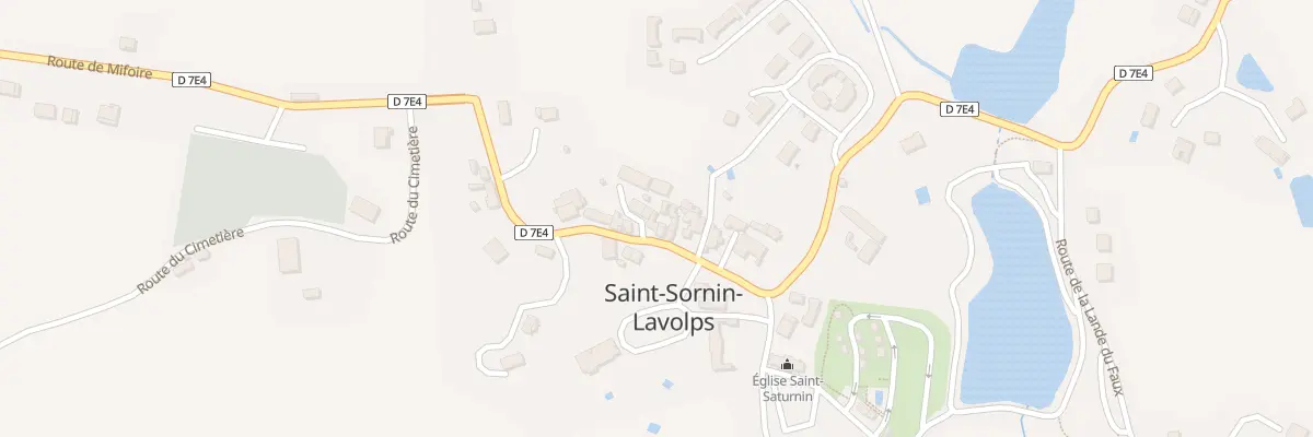 Plan du 18 Rue Grande Rue à Saint-Sornin-Lavolps