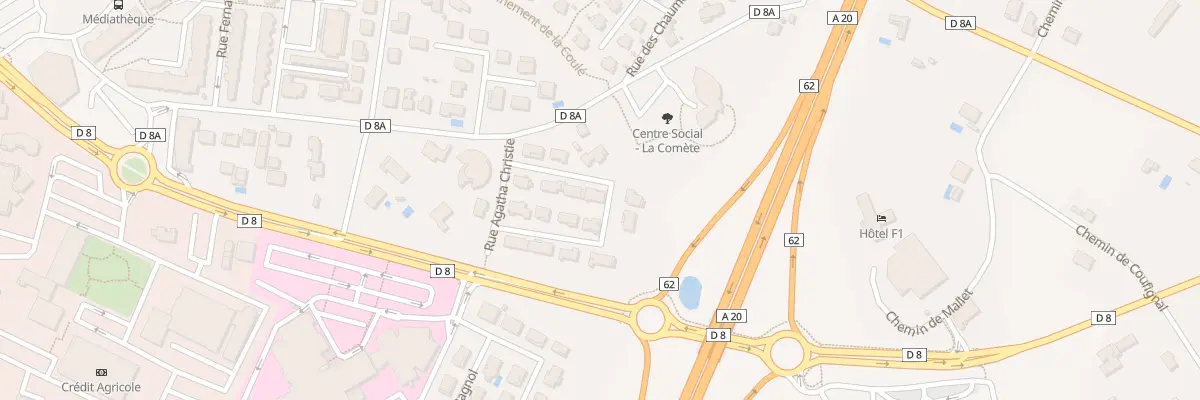 Plan du 8 Rue Agatha Christie à Montauban
