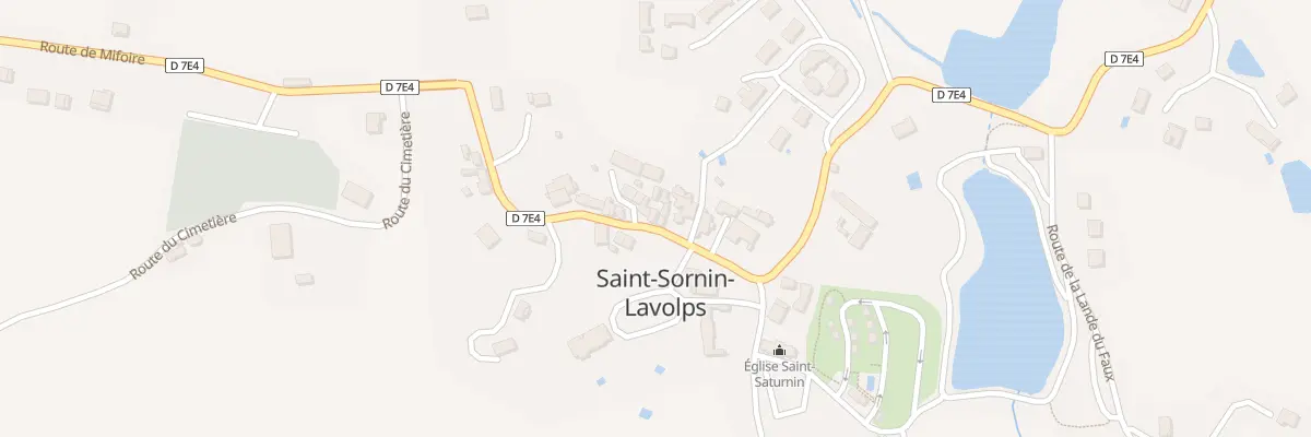 Plan du 16 Rue Grande Rue à Saint-Sornin-Lavolps