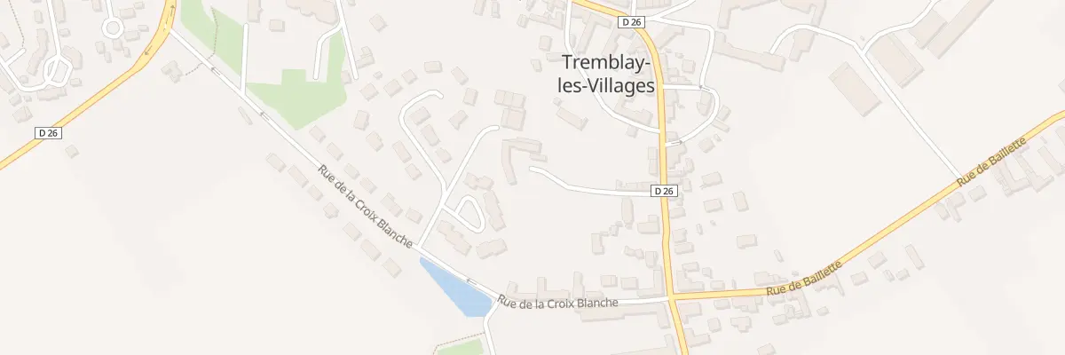 Plan du 36 Rue du Docteur Taugourdeau à Tremblay-les-Villages