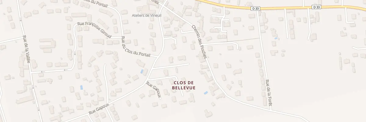 Plan du 17 Rue Gapoux à Vineuil