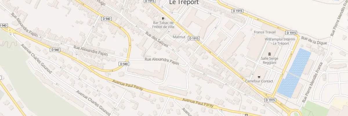Plan du 2 Rue Alexandre Papin au Tréport
