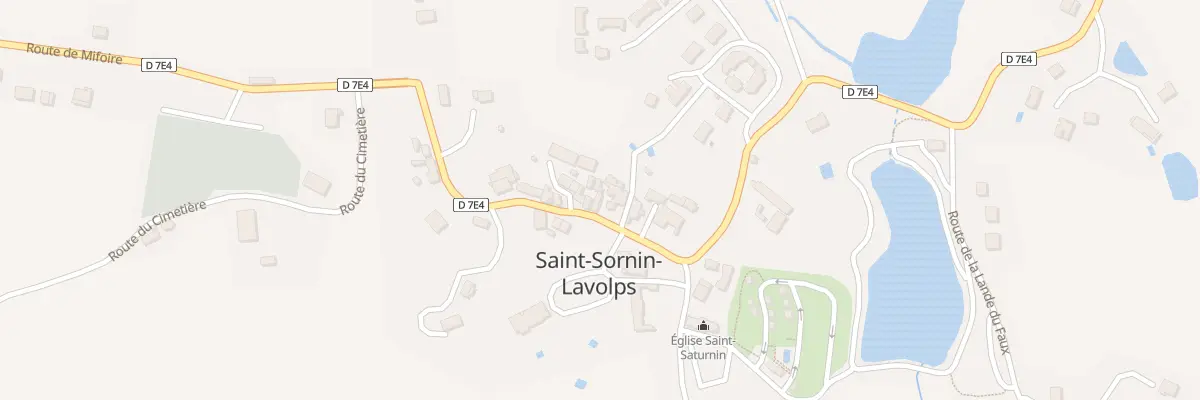 Plan du 14 Rue Grande Rue à Saint-Sornin-Lavolps