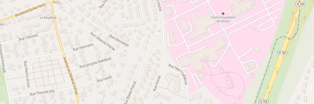 Plan du 14 Rue Hoche à Dreux