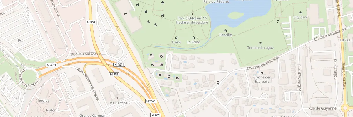 Plan du 1 Pl des Nauzes à Blagnac