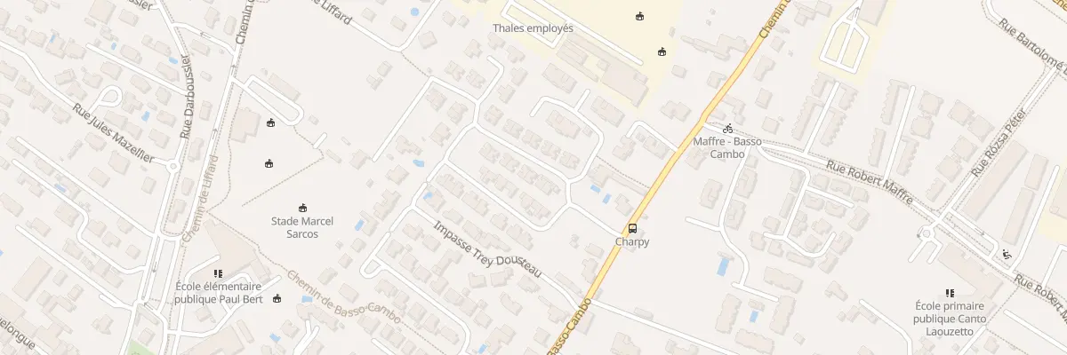 Plan du 5 Rue du Professeur Sanchez à Toulouse