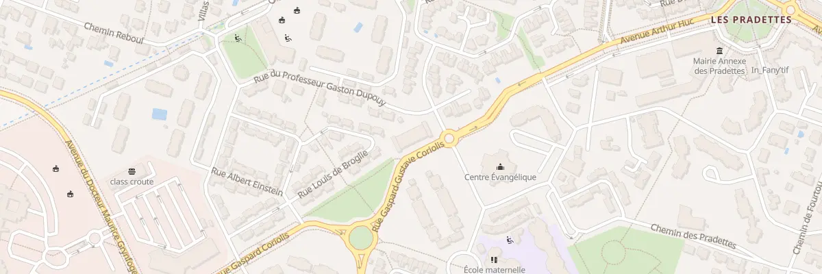 Plan du 1 Rue du Profes Gaston Dupouy à Toulouse