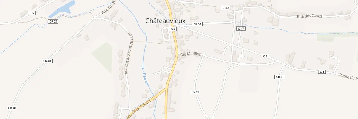 Plan du 31 Rue des Deportes du 2 Mai 1944 à Châteauvieux