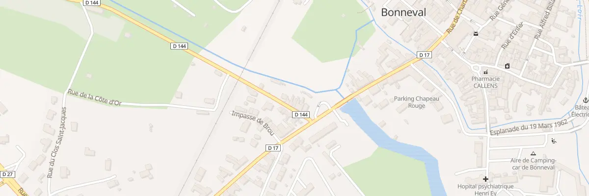 Plan du 10 Rue du Verglas à Bonneval