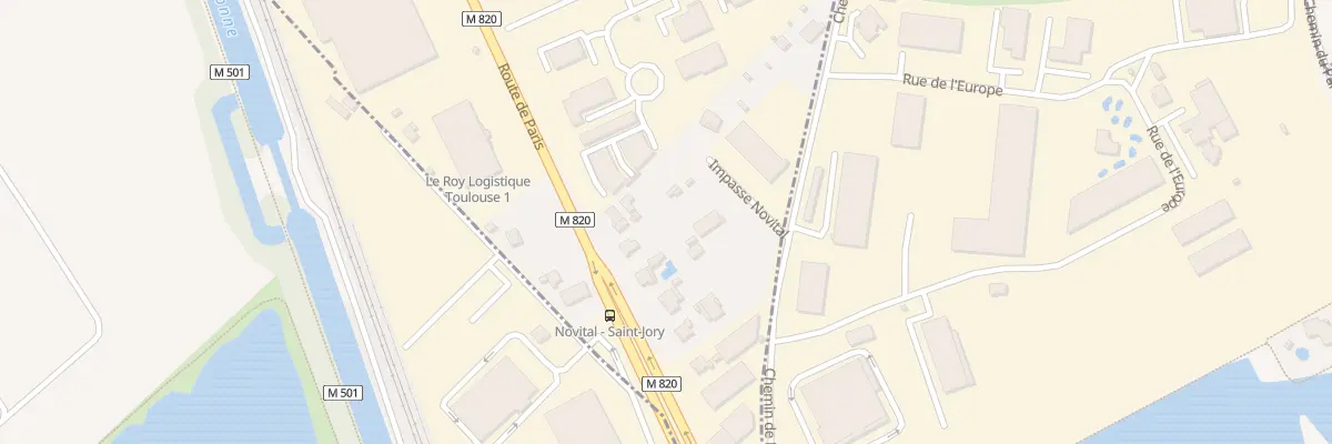 Plan du 89 Rte Métropolitaine 820 à Saint-Jory