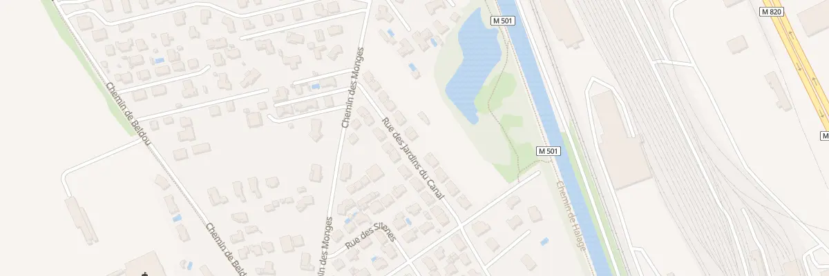 Plan du 9 Rue des Jardins du Canal à Lespinasse