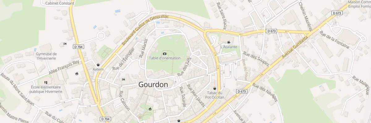 Plan du 7 Rue des Juifs à Gourdon