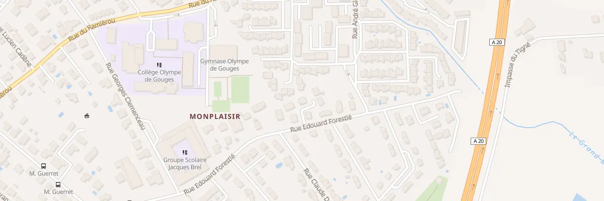 Plan du 5 Imp Gustave Flaubert à Montauban