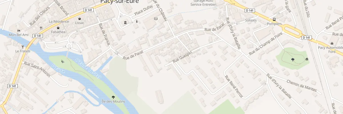 Plan du 22 Rue Guespin à Pacy-sur-Eure