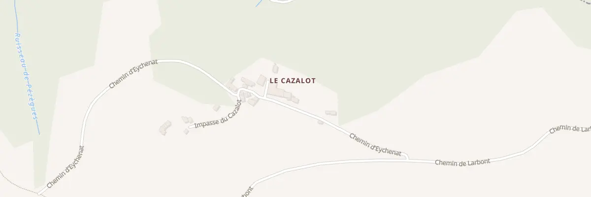 Plan du 52 Eychenat à Esplas-de-Sérou