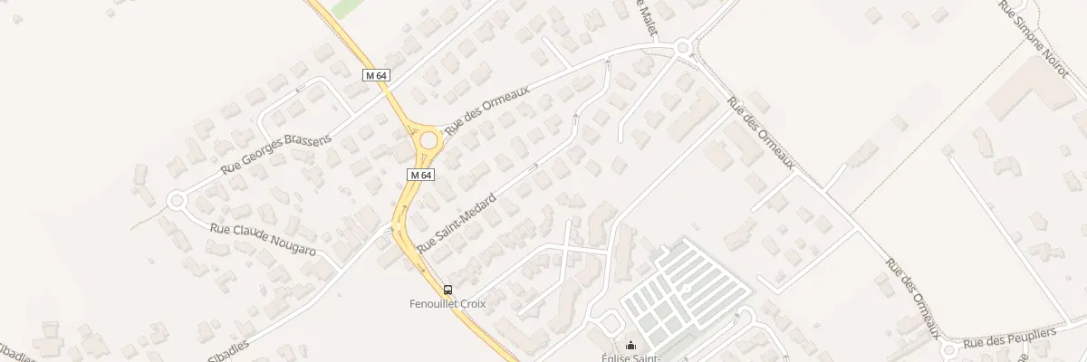 Plan du 14 Rue Saint-Médard à Fenouillet