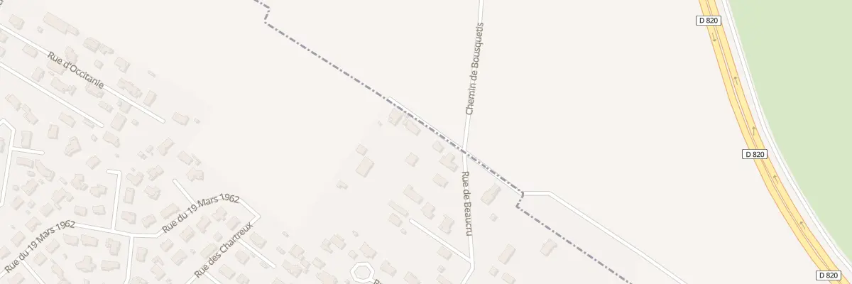 Plan du 77Q Rue de Beaucru à Roquettes