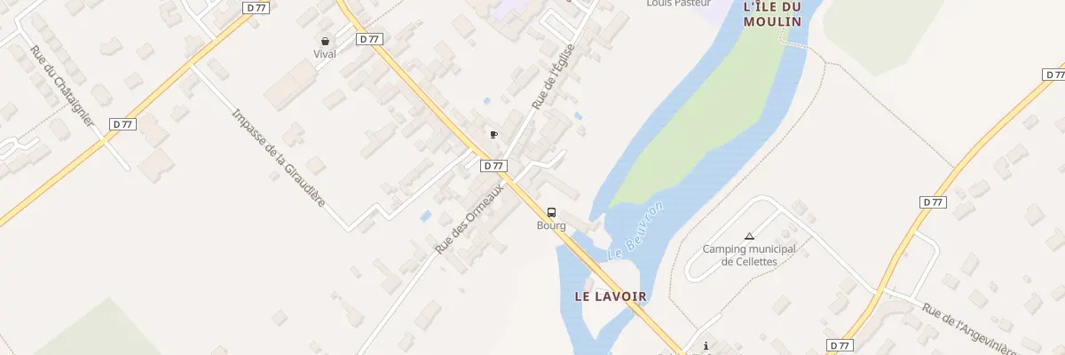 Plan du 4 Rue Nationale à Cellettes