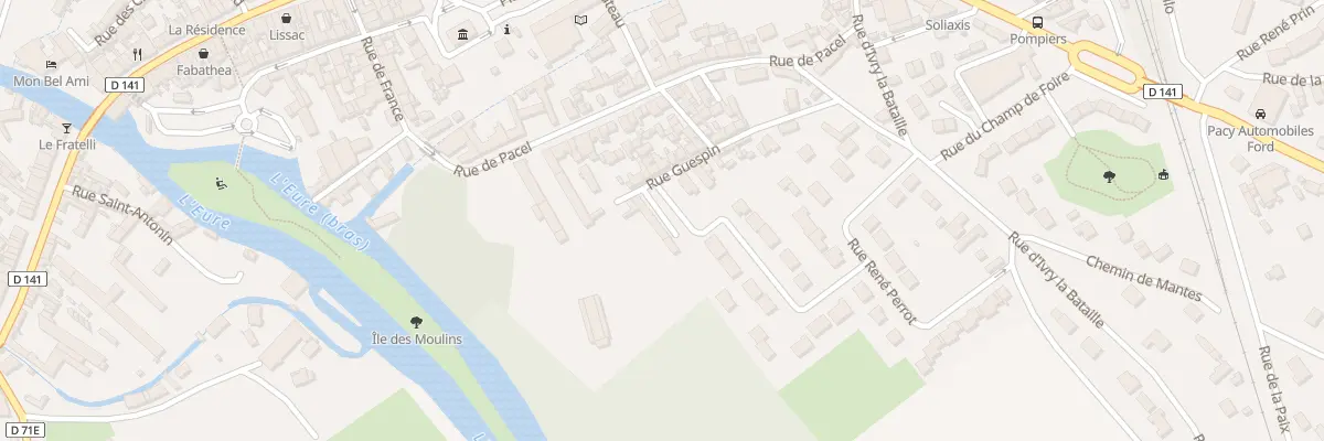 Plan du 34B Rue Guespin à Pacy-sur-Eure