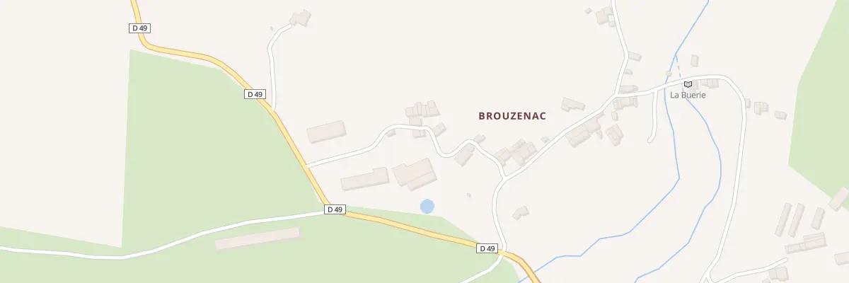 Plan du 595 Brouzenac à La Bastide-de-Sérou