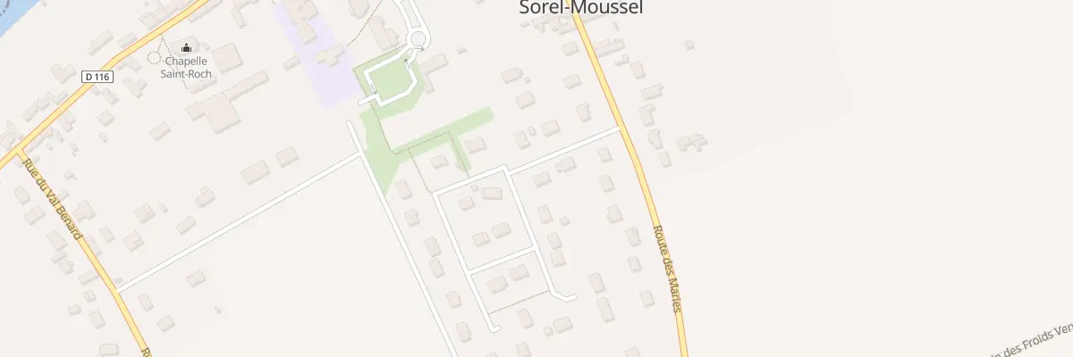 Plan du 19 Rue des Chasees à Sorel-Moussel