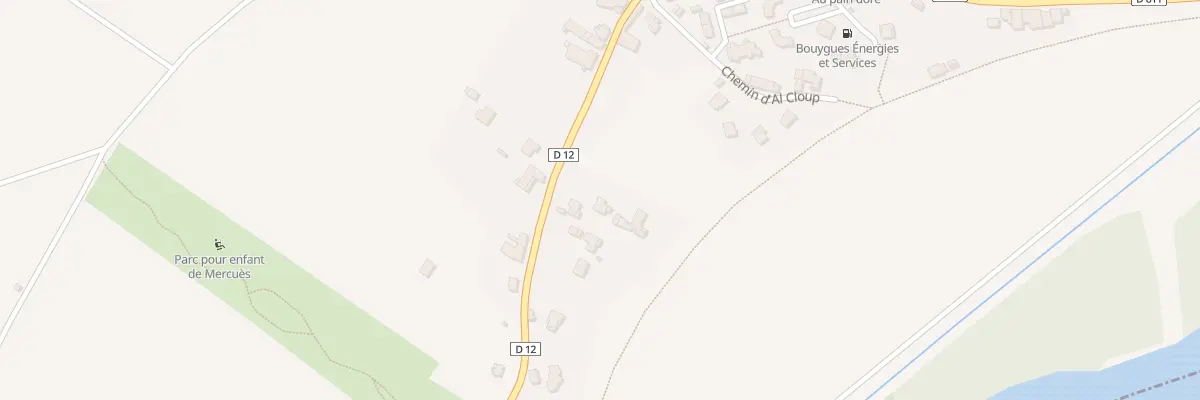 Plan du 491 Rue du Lac de Courtil à Mercuès