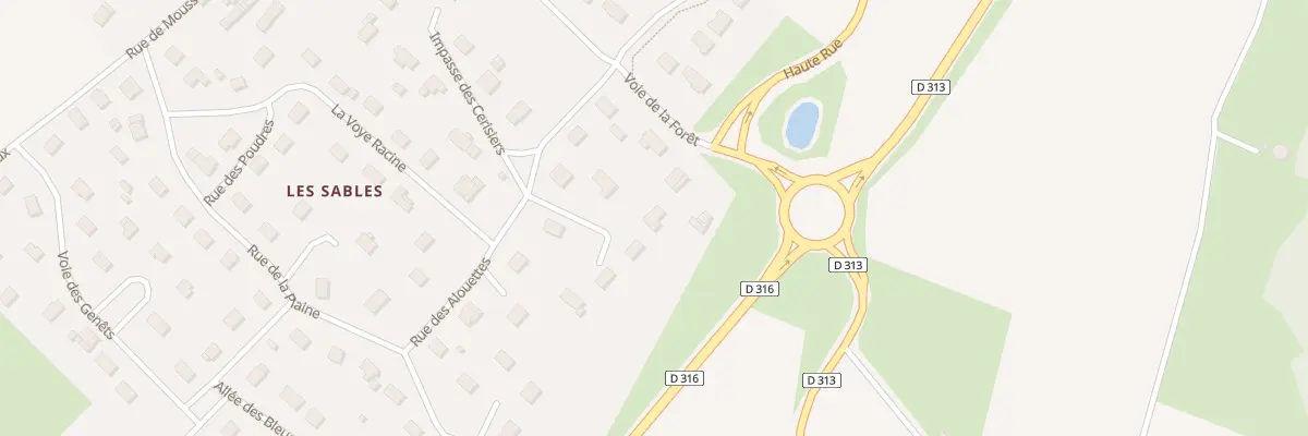 Plan du 280 La Voye Racine à Bouafles