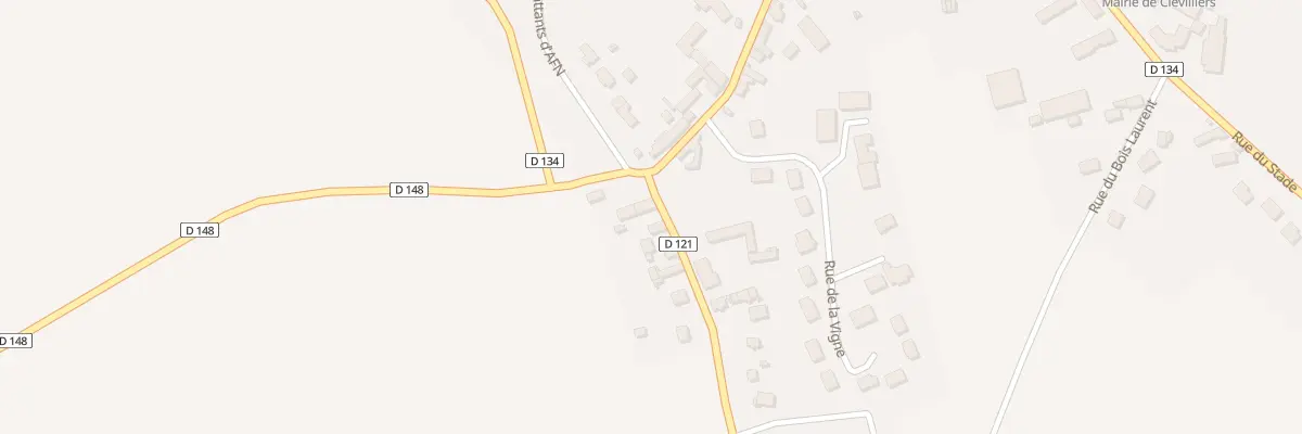 Plan du 2 Rue de Chartres à Clévilliers