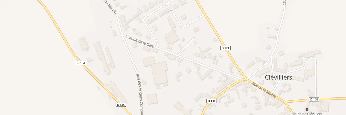 Plan du 11 Av de la Gare à Clévilliers