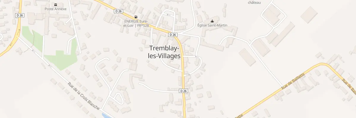 Plan du 30 Rue du Docteur Taugourdeau à Tremblay-les-Villages
