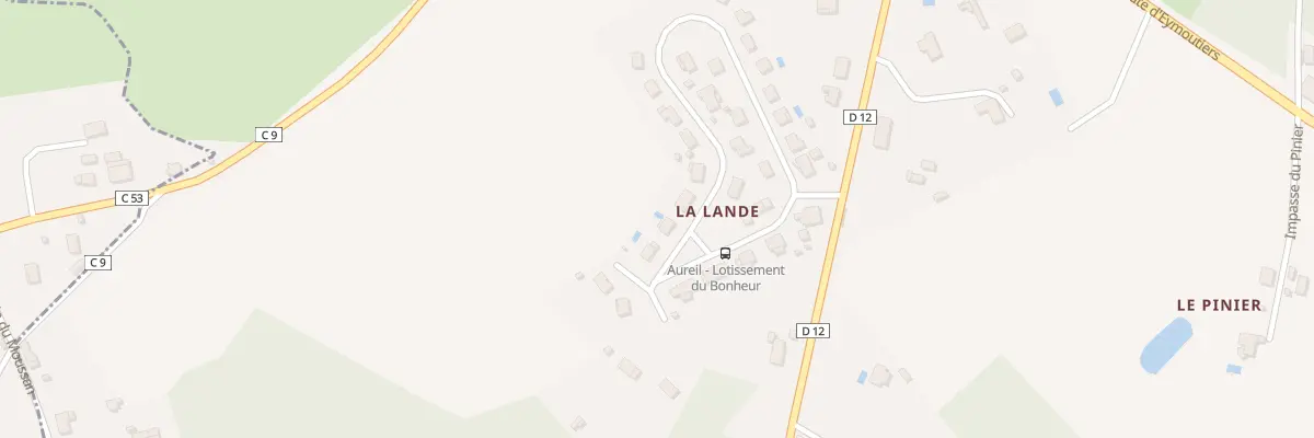 Plan du 34 Rue de la Lande à Aureil
