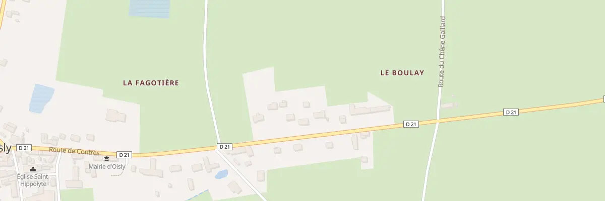 Plan du 37 Rte de Contres à Oisly