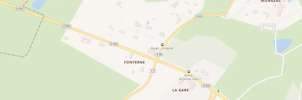 Plan du 1 Rte de la Valoine à Aureil