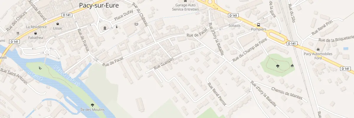 Plan du 30 Rue Guespin à Pacy-sur-Eure