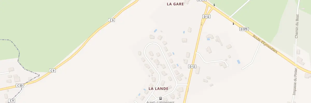 Plan du 9 Rue de la Lande à Aureil