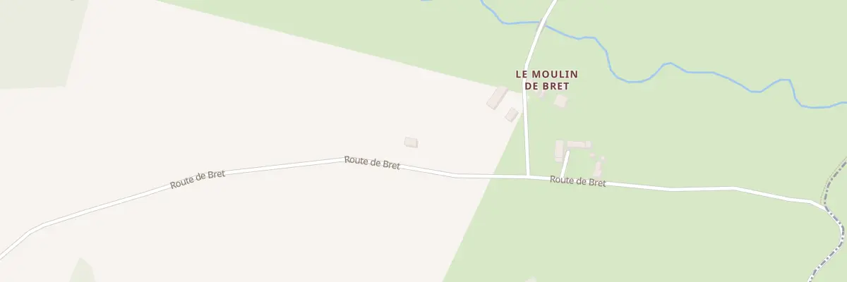 Plan du 1709 Rte de Bret à Coussac-Bonneval