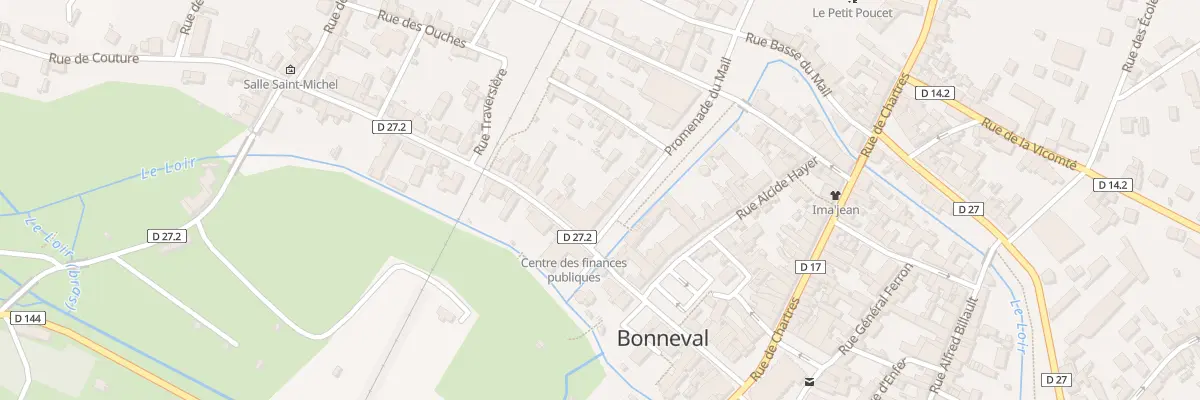 Plan du 2 Prom du Mail à Bonneval