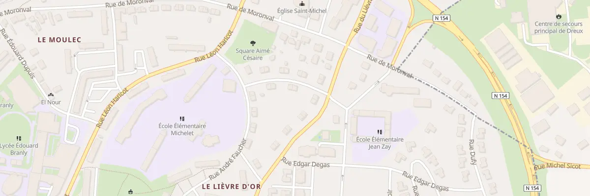 Plan du 8 Rue Edmond Antore à Dreux