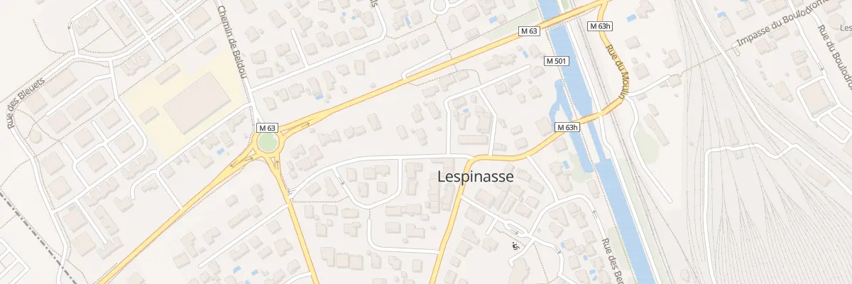 Plan du 9 Rue du Moulin à Lespinasse