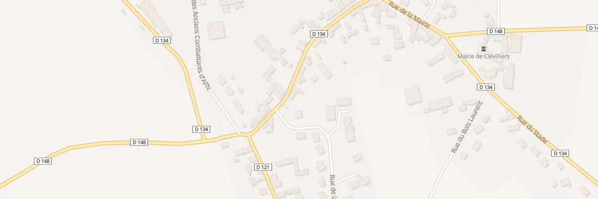 Plan du 23 Rue du Marché à Clévilliers