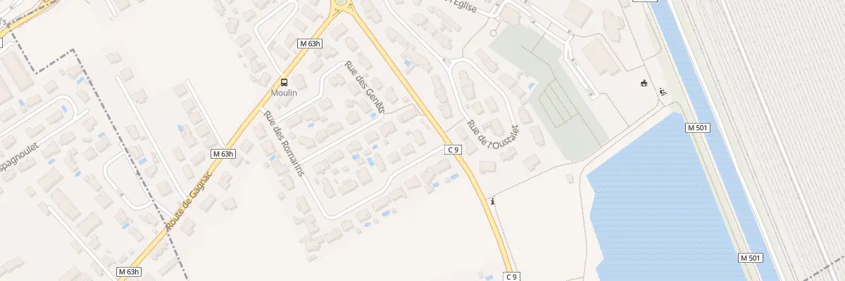 Plan du 2 Rue des Romarins à Lespinasse