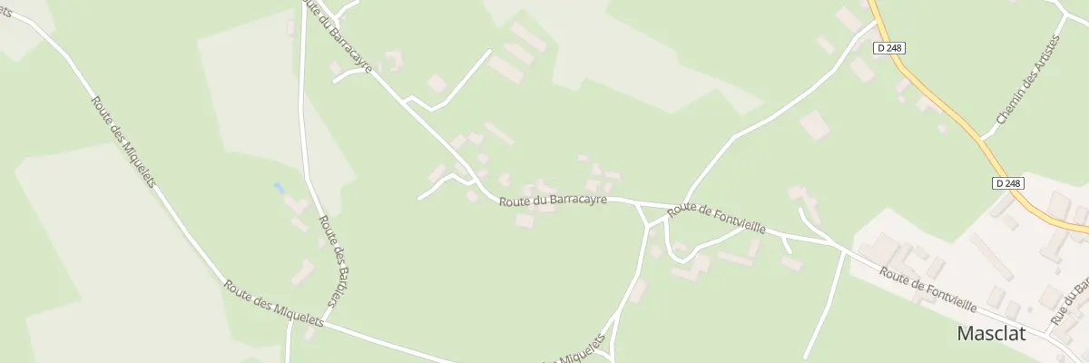 Plan du 90 Rte de Barracayre à Masclat