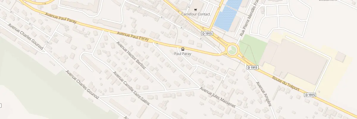Plan du 2 Av Georges Bizet au Tréport