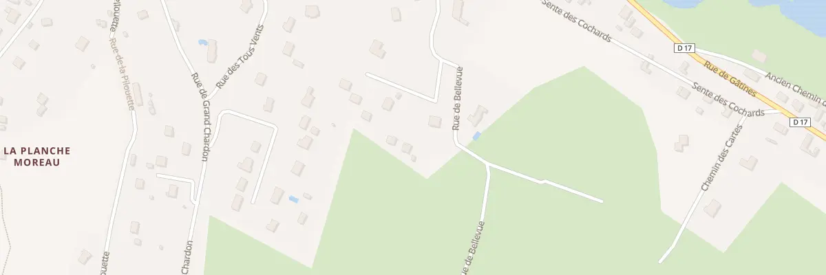Plan du 2 Res de Bellevue à Seigy