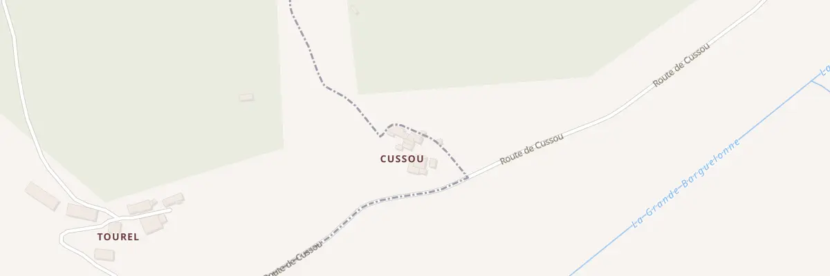 Plan du 5414 Cussou à Castelnau-Montratier
