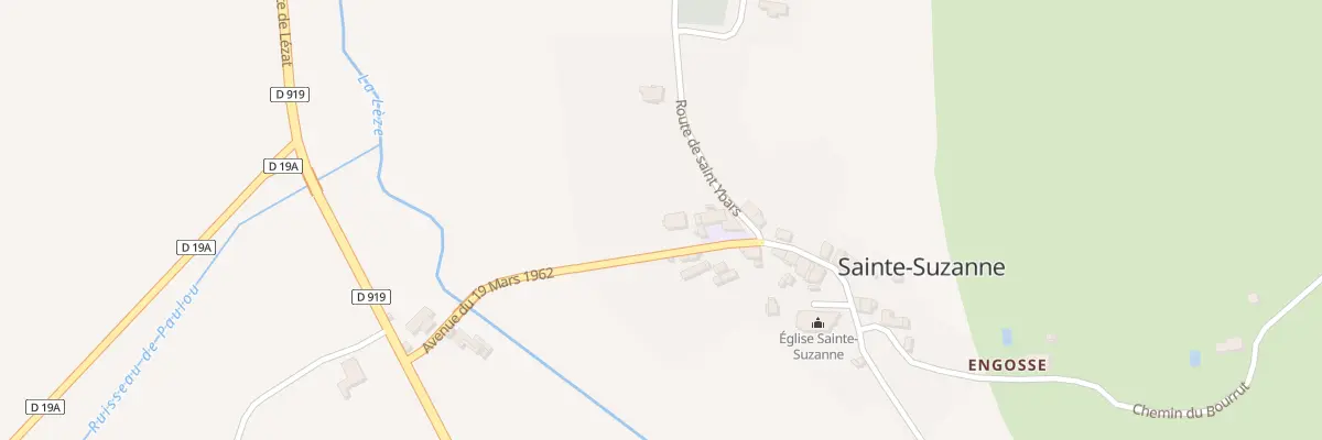 Plan du 22A Sainte Suzanne à Sainte-Suzanne